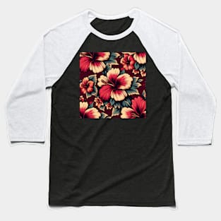 Hibiscus Baseball T-Shirt